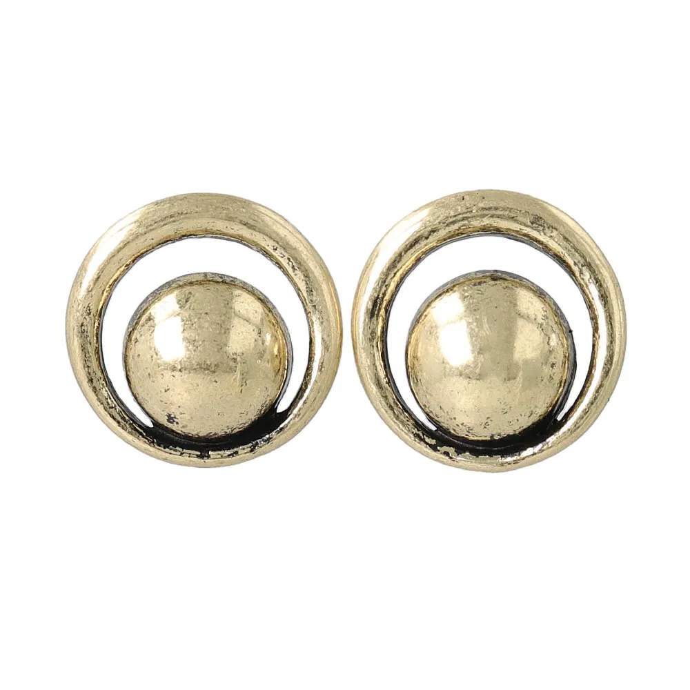 Chunky Circle Titanium Earrings