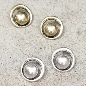 Chunky Circle Titanium Earrings