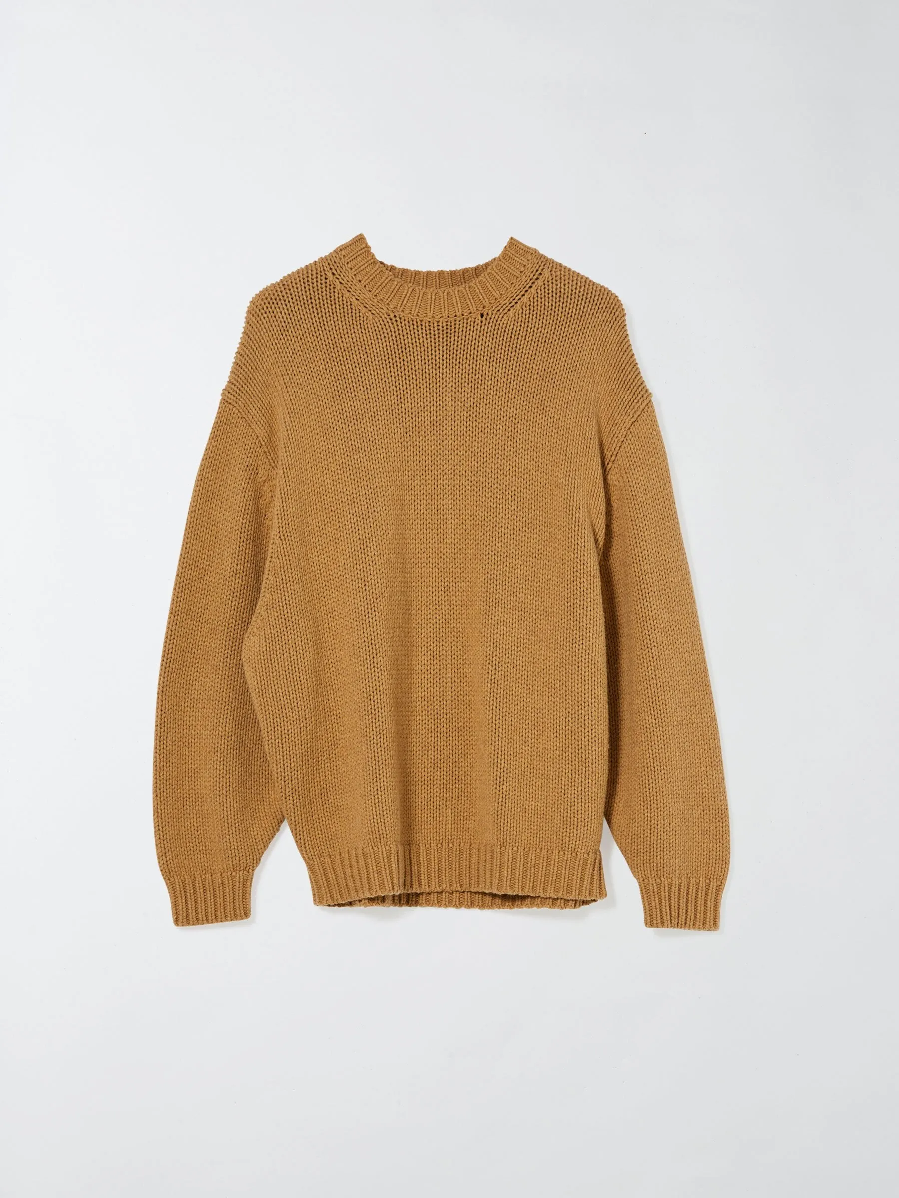 chunky crew neck knit