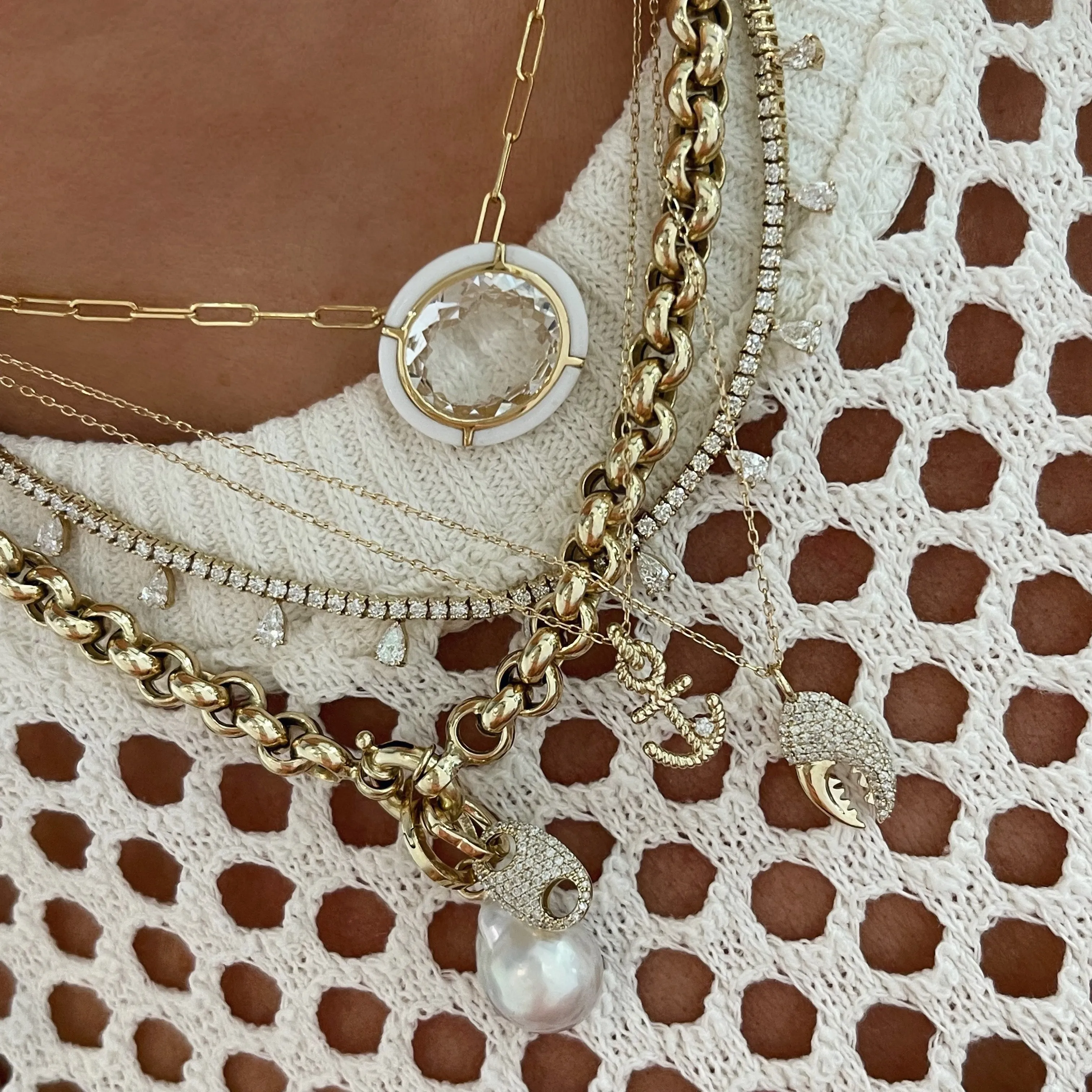 Chunky Rolo Chain Necklace