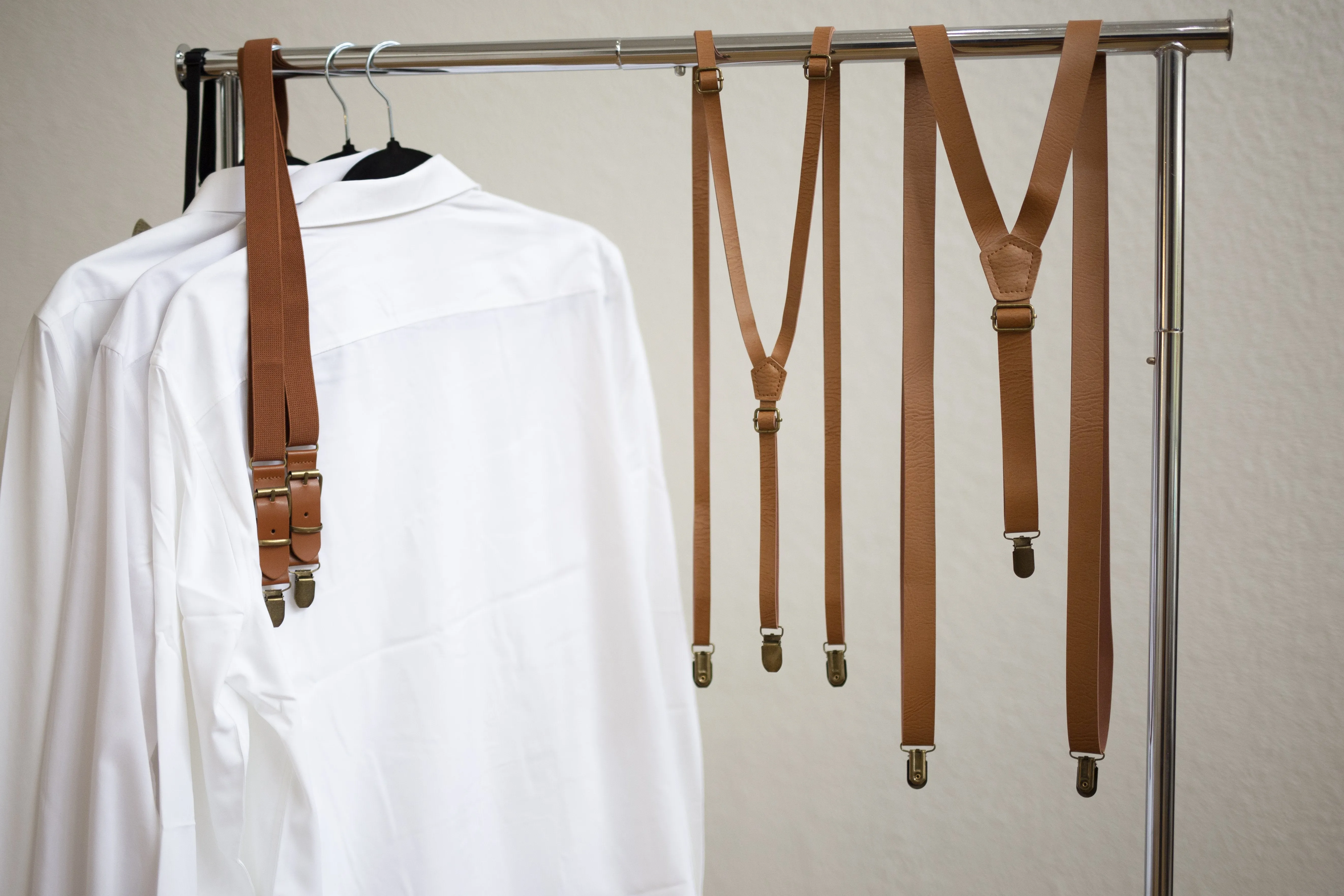 Cognac Brown Buckle #58 Suspenders
