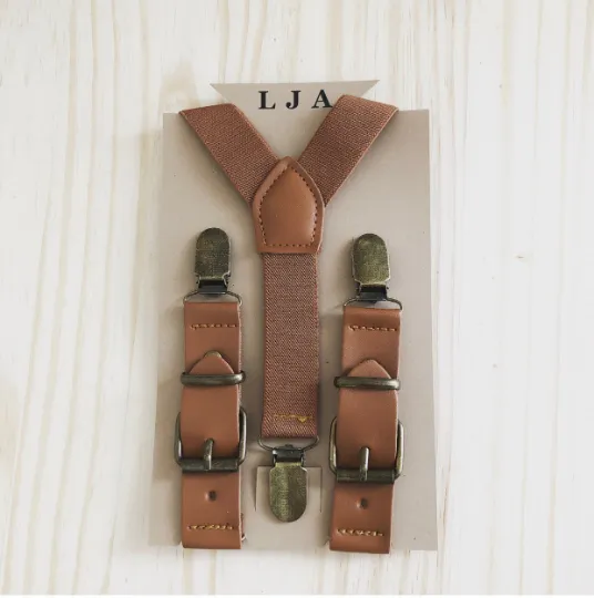 Cognac Brown Buckle #58 Suspenders