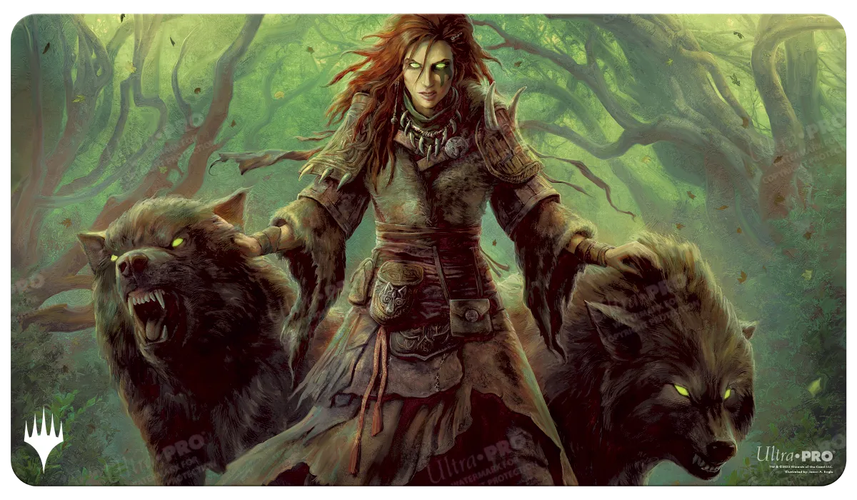 Commander Legends: Battle for Baldur's Gate Faldorn, Dread Wolf Herald Standard Gaming Playmat for Magic: The Gathering