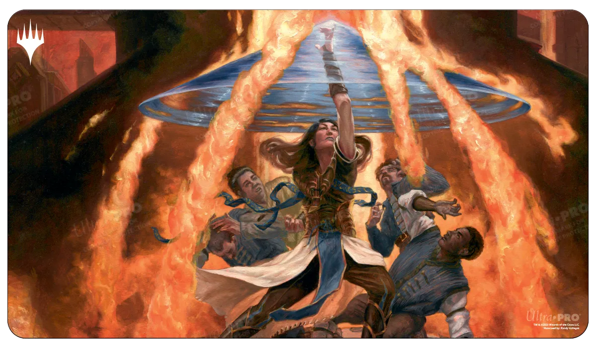 Commander Masters Fierce Guardianship Blue Standard Gaming Playmat for Magic: The Gathering