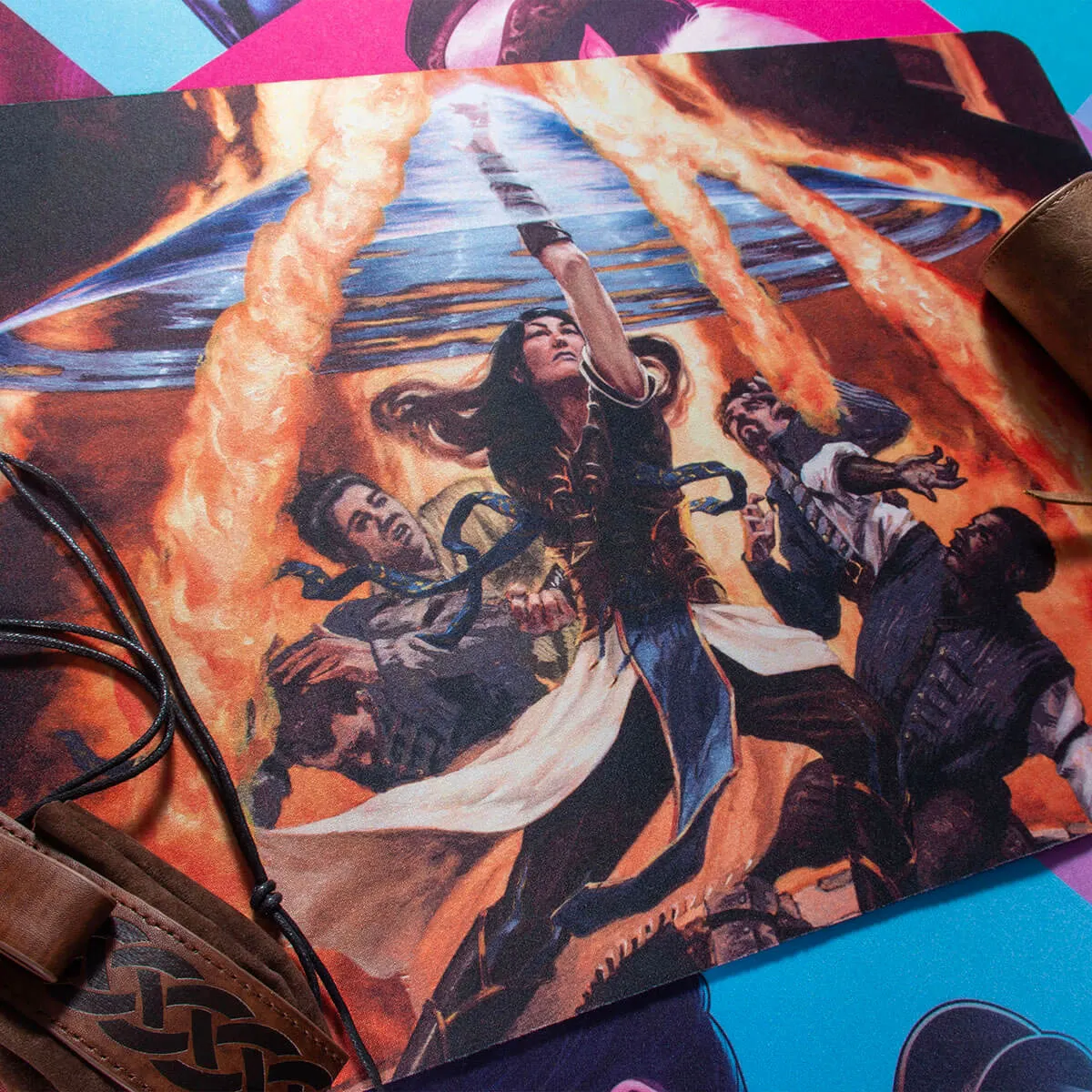 Commander Masters Fierce Guardianship Blue Standard Gaming Playmat for Magic: The Gathering