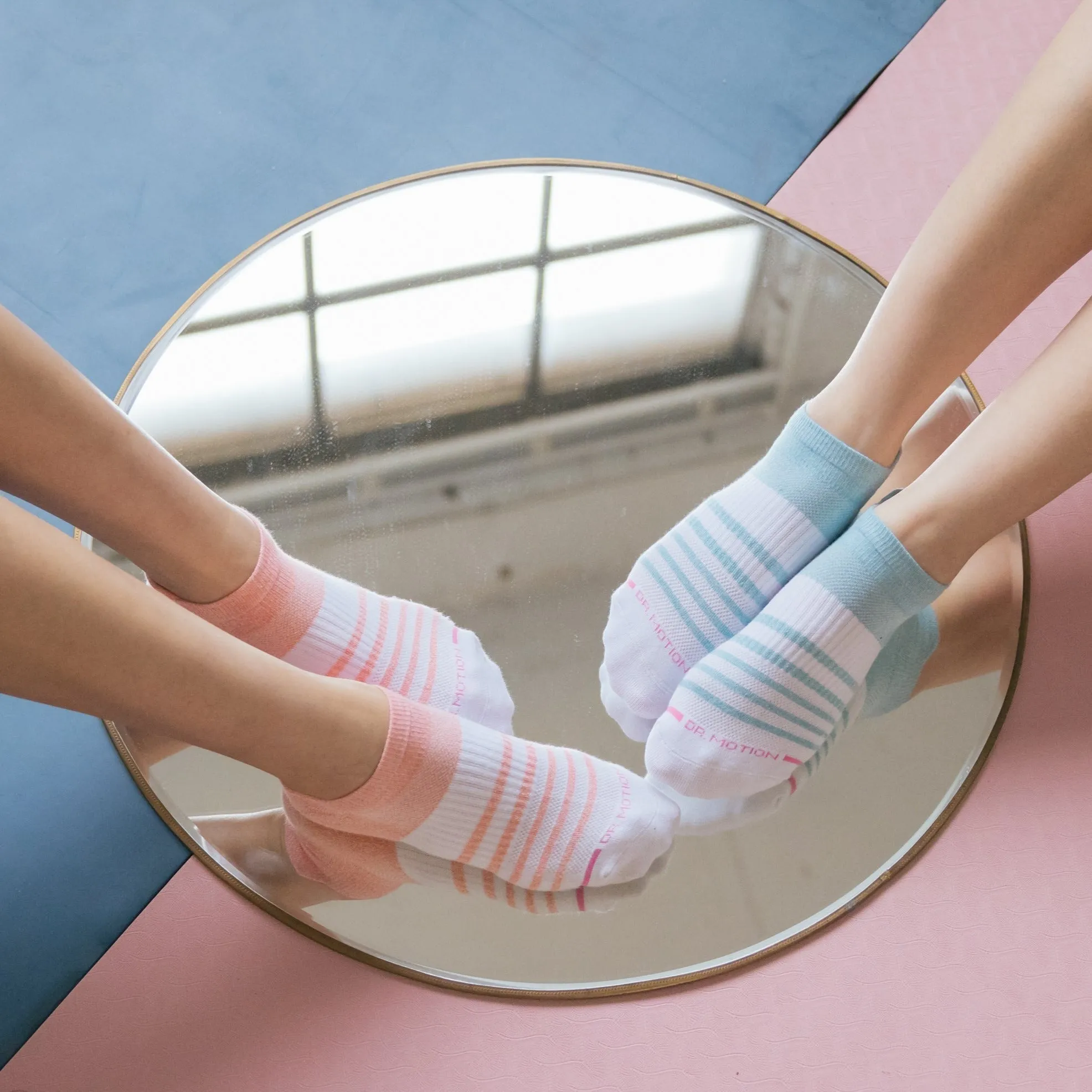 Contrast Stripe | Ankle Compression Socks For Women