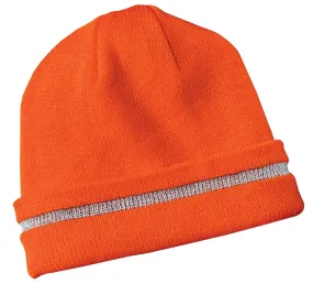 CornerStone - Enhanced Visibility Beanie with Reflective Stripe. CS800