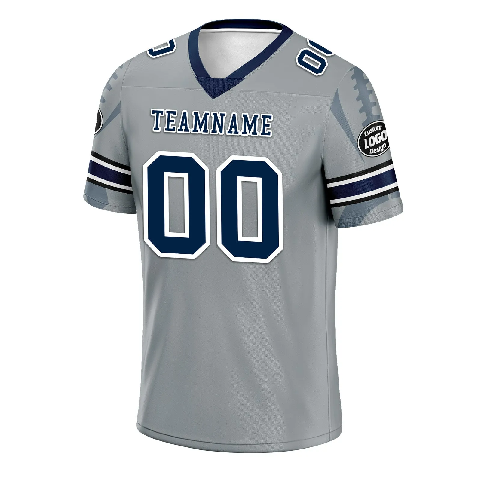 Custom Gray Seattle Football Jersey and Sports Shoes Combo Offer Personalized Combo ZH-D025008-27