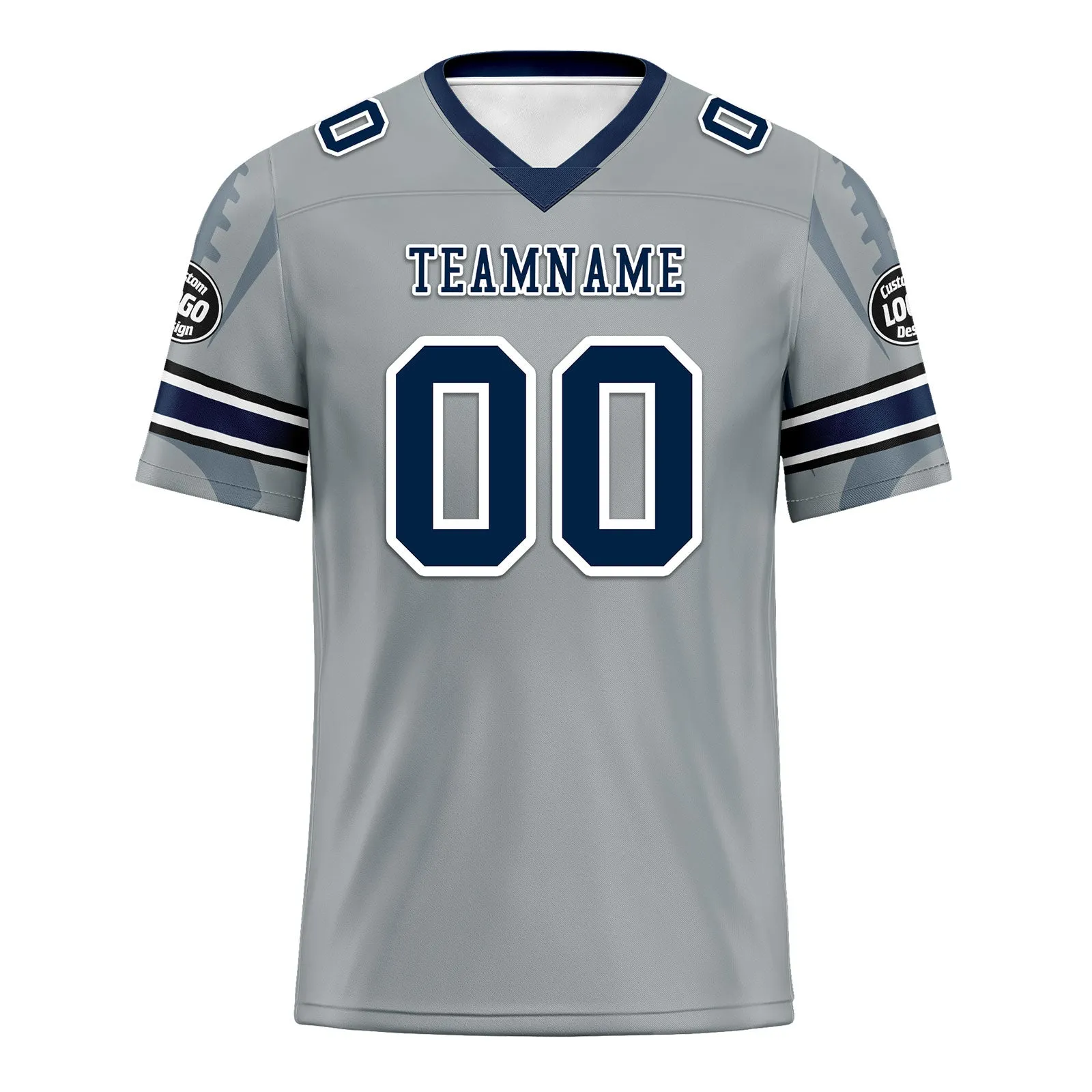 Custom Gray Seattle Football Jersey and Sports Shoes Combo Offer Personalized Combo ZH-D025008-27