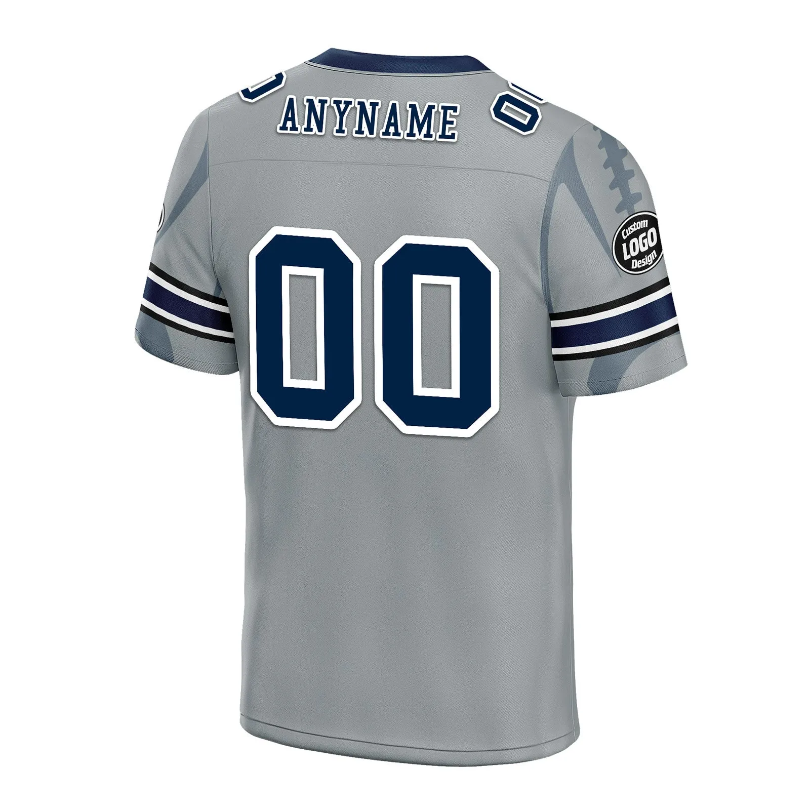Custom Gray Seattle Football Jersey and Sports Shoes Combo Offer Personalized Combo ZH-D025008-27