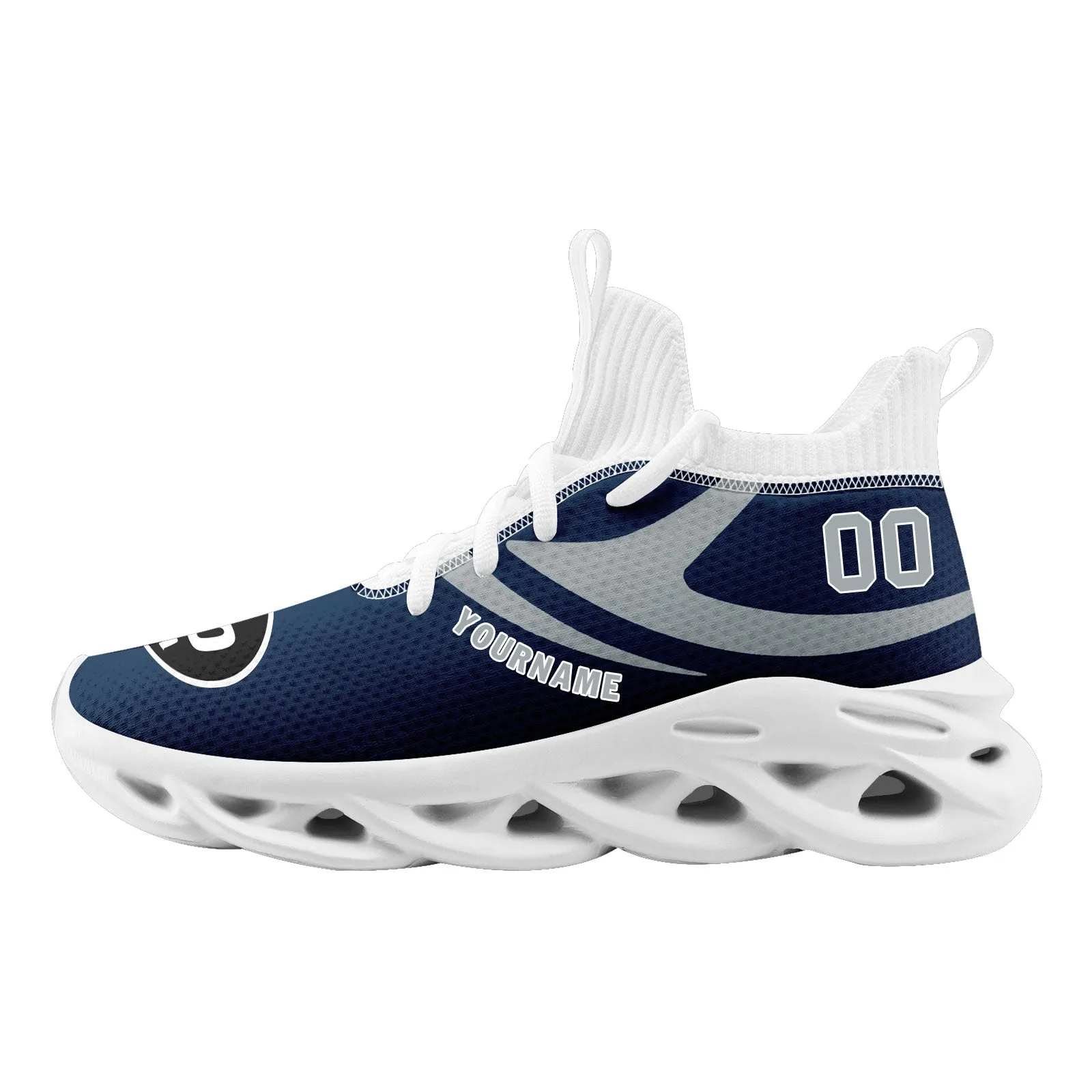 Custom Gray Seattle Football Jersey and Sports Shoes Combo Offer Personalized Combo ZH-D025008-27