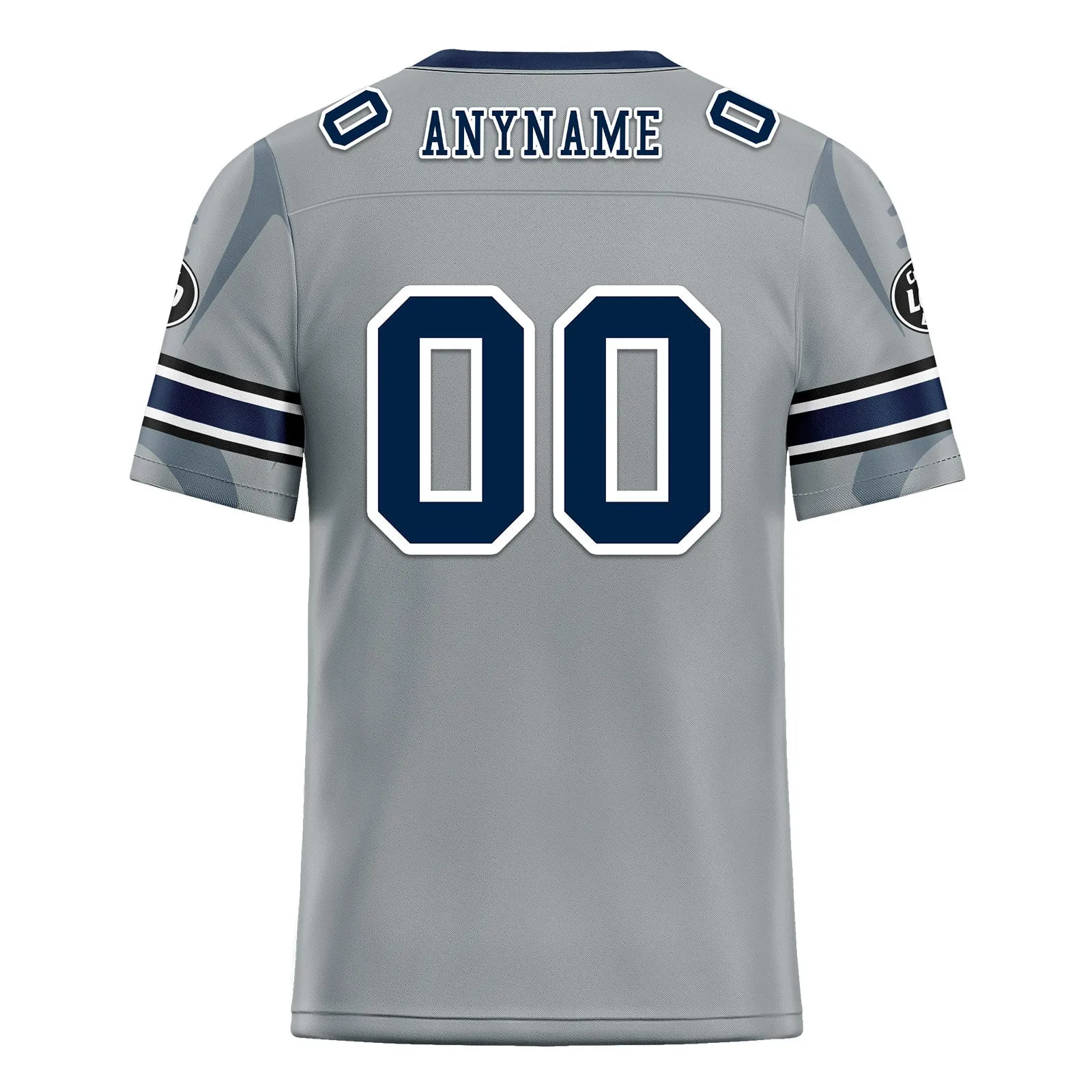 Custom Gray Seattle Football Jersey and Sports Shoes Combo Offer Personalized Combo ZH-D025008-27