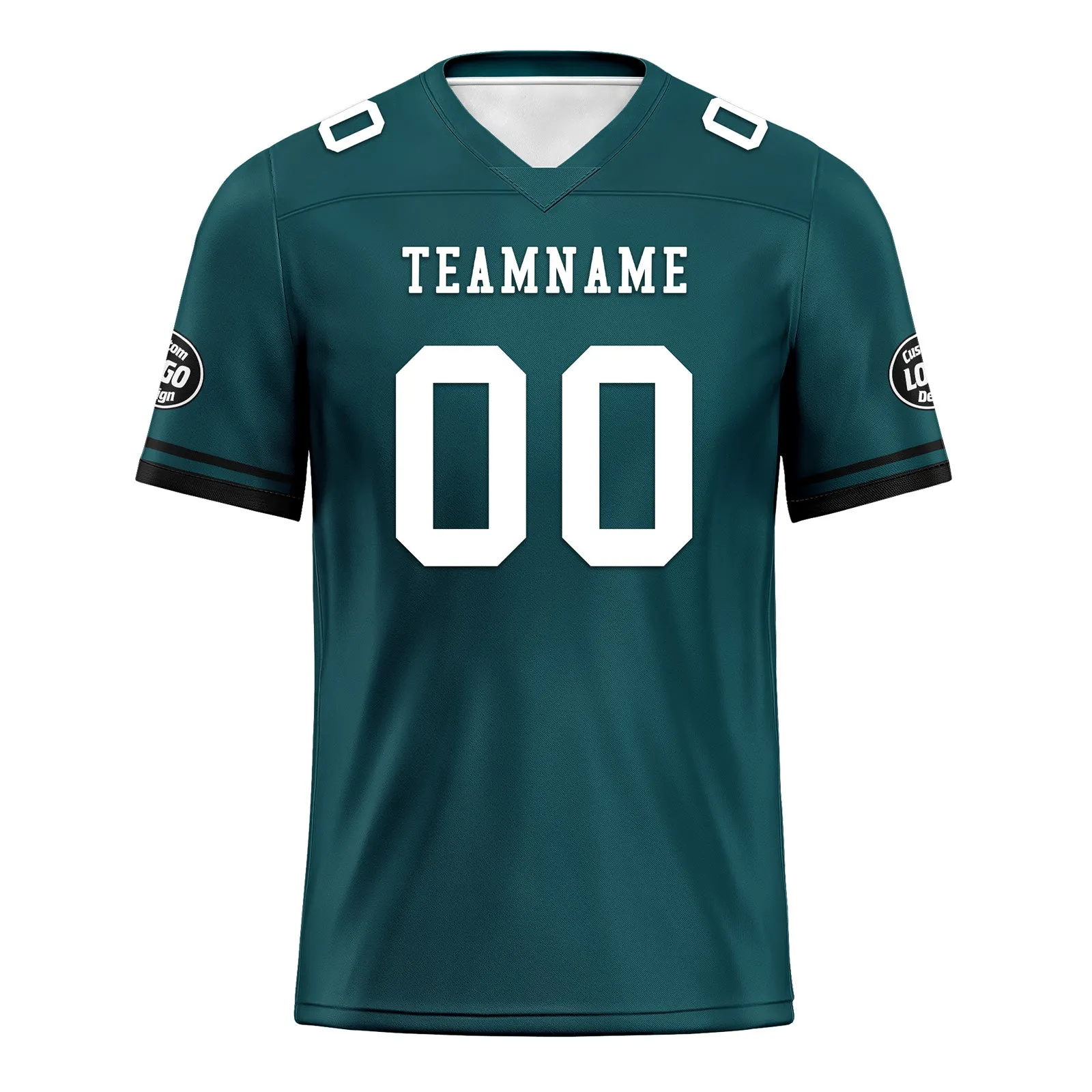 Custom Green Black Philadelphia Football Jersey and Firesoul Sports Shoes Combo Offer Personalized Combo ZH-D020273-23