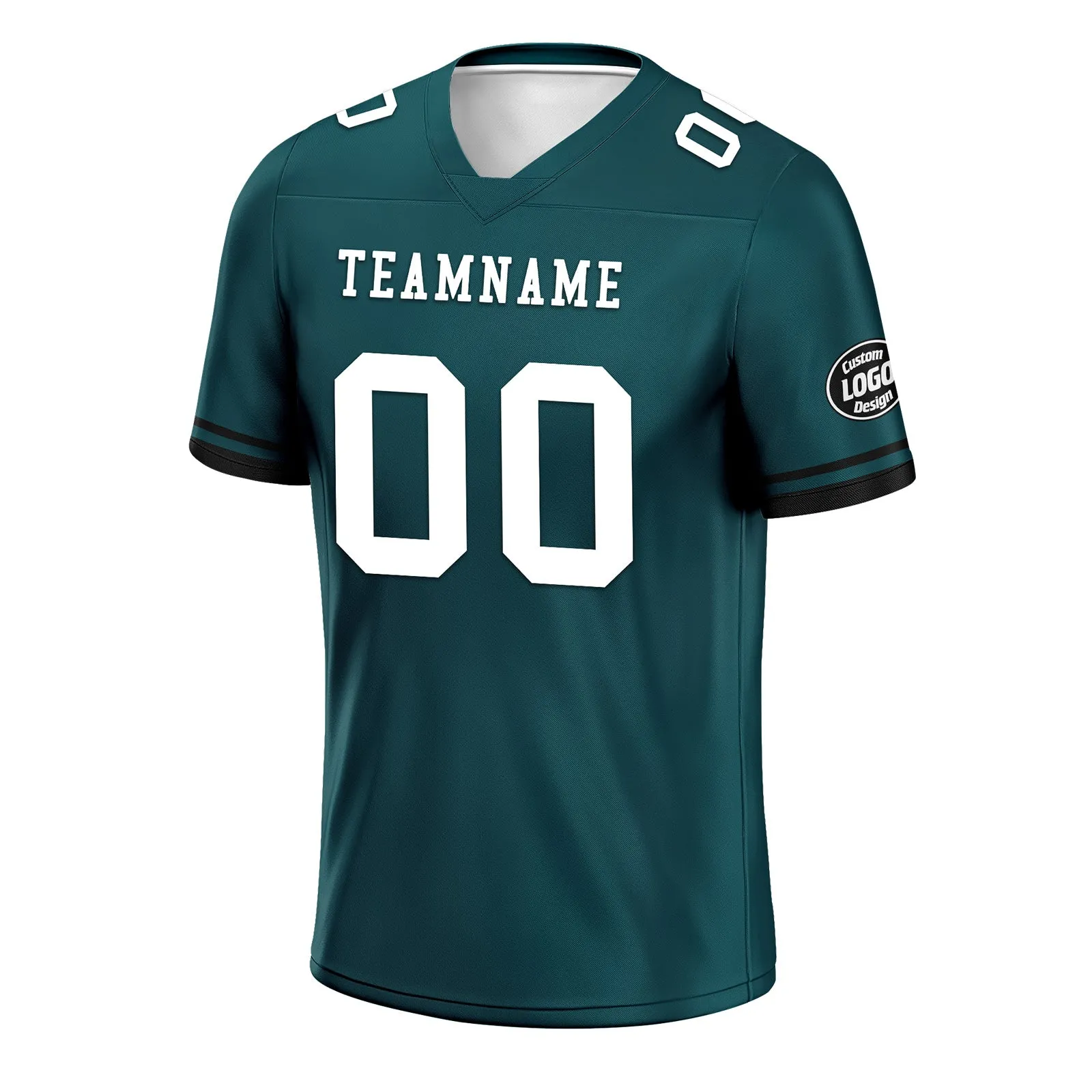 Custom Green Black Philadelphia Football Jersey and Firesoul Sports Shoes Combo Offer Personalized Combo ZH-D020273-23