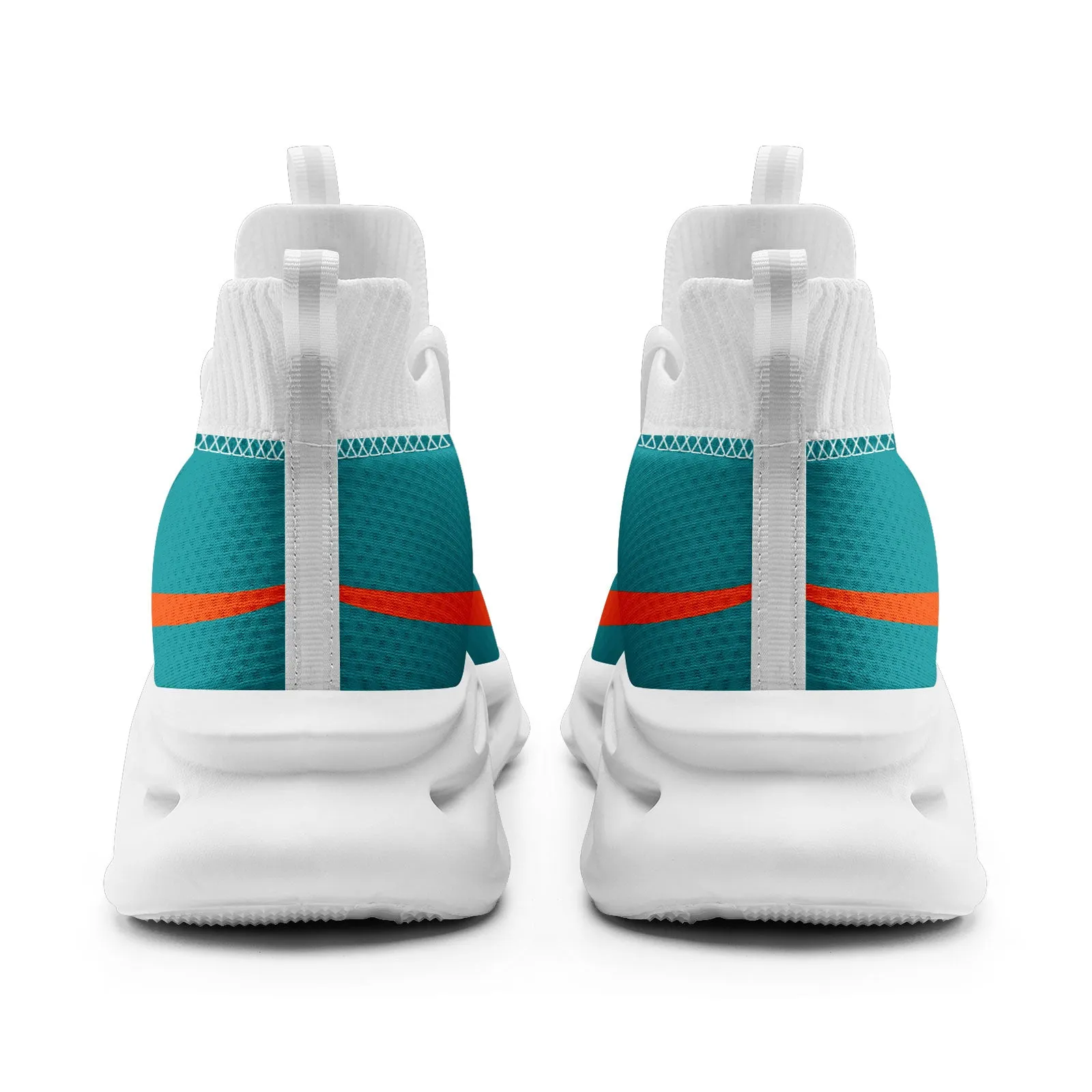 Custom Light Green Miami Football Jersey and Sports Shoes Combo Offer Personalized Combo ZH-D025008-25