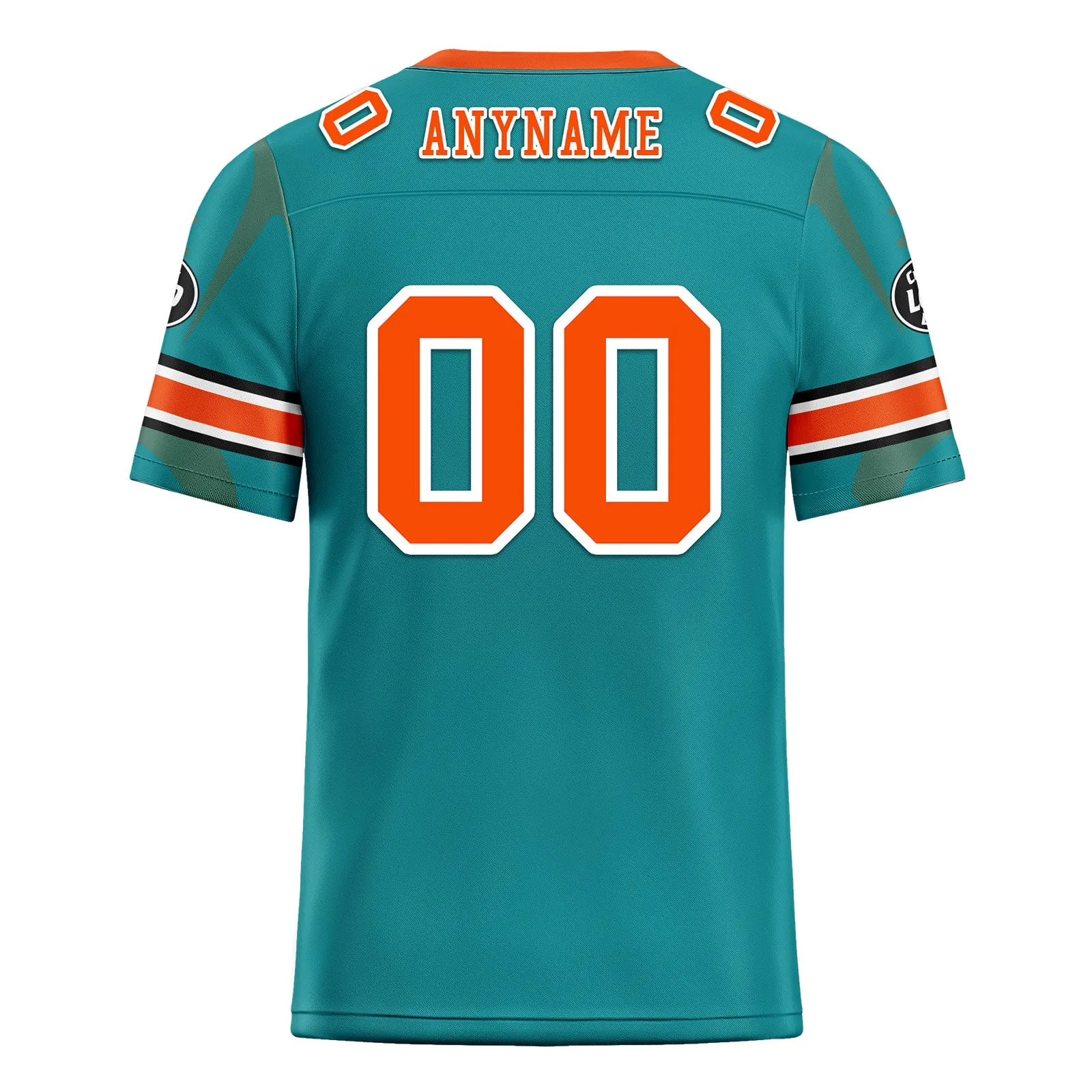 Custom Light Green Miami Football Jersey and Sports Shoes Combo Offer Personalized Combo ZH-D025008-25