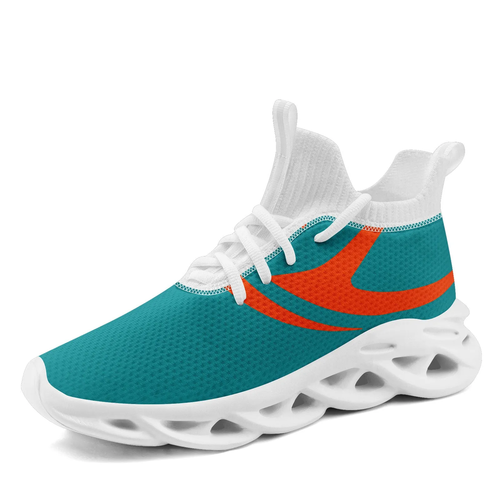 Custom Light Green Miami Football Jersey and Sports Shoes Combo Offer Personalized Combo ZH-D025008-25