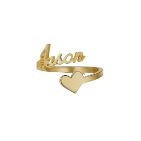 Cute Heart Custom Ring