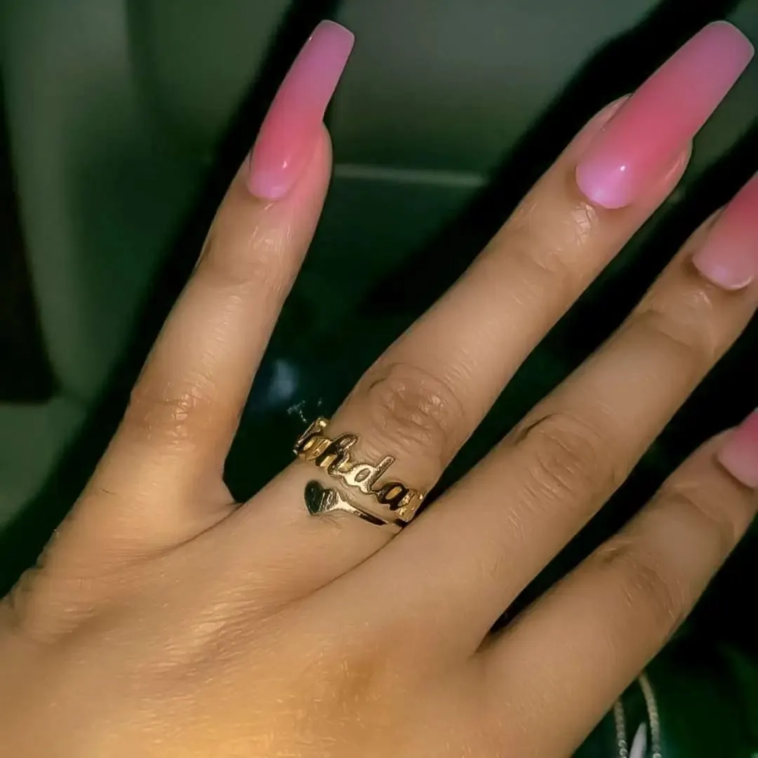 Cute Heart Custom Ring
