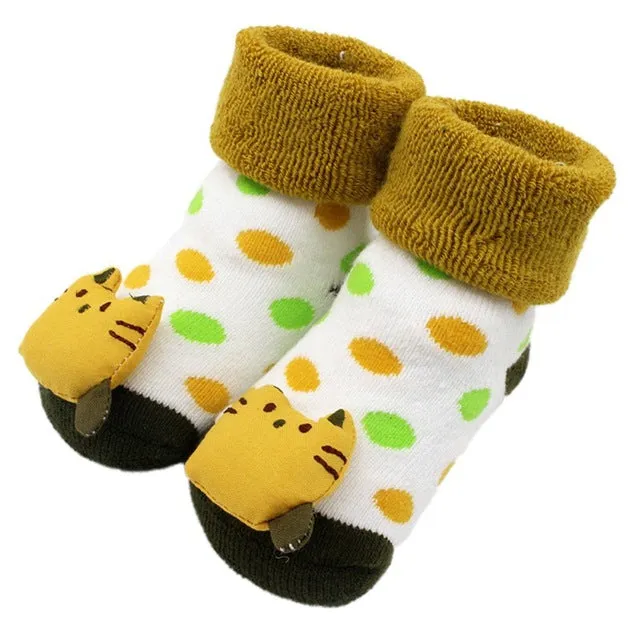 Cute Non-slip animal figurine Baby Socks with Fun Characters - Soft and Comfortable