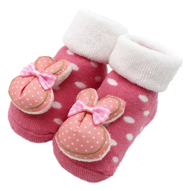 Cute Non-slip animal figurine Baby Socks with Fun Characters - Soft and Comfortable