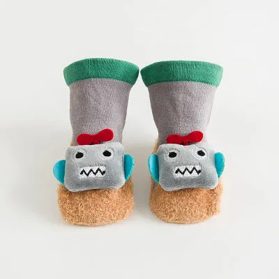 Cute Non-slip animal figurine Baby Socks with Fun Characters - Soft and Comfortable