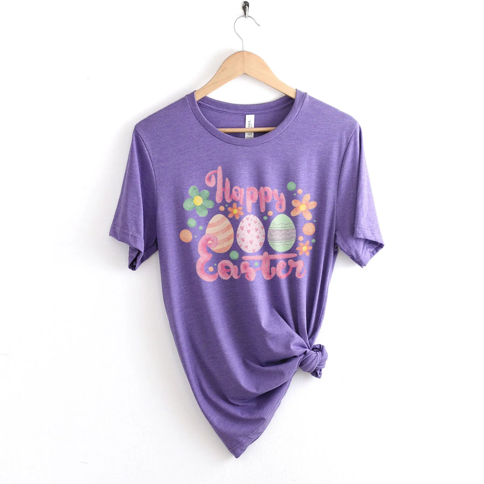 Cute Pink Happy Easter Tee