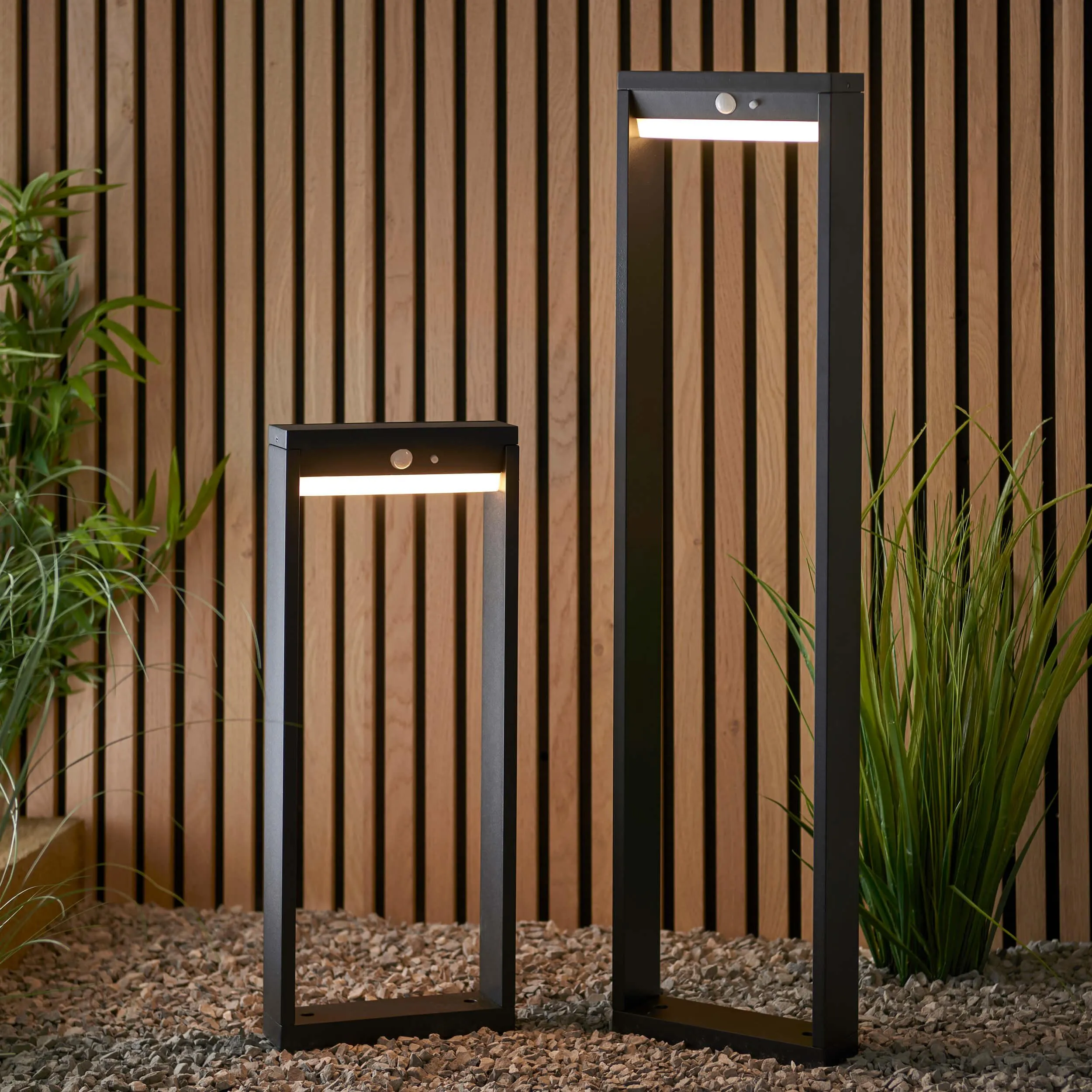 Dannah 1 Light Solar Black Outdoor Lamppost With PIR Sensor