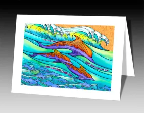 Dolphin Love Notecard