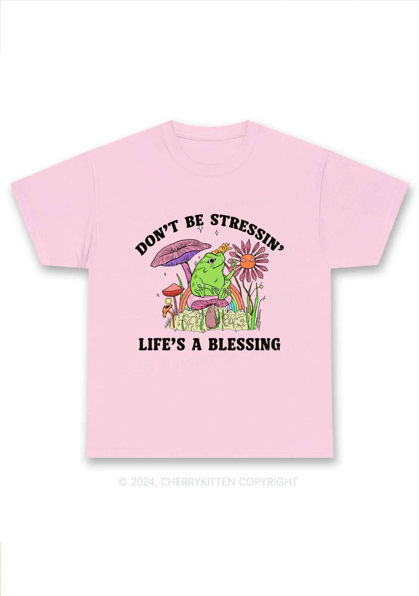 Don't Be Stressin Y2K Chunky Shirt Cherrykitten