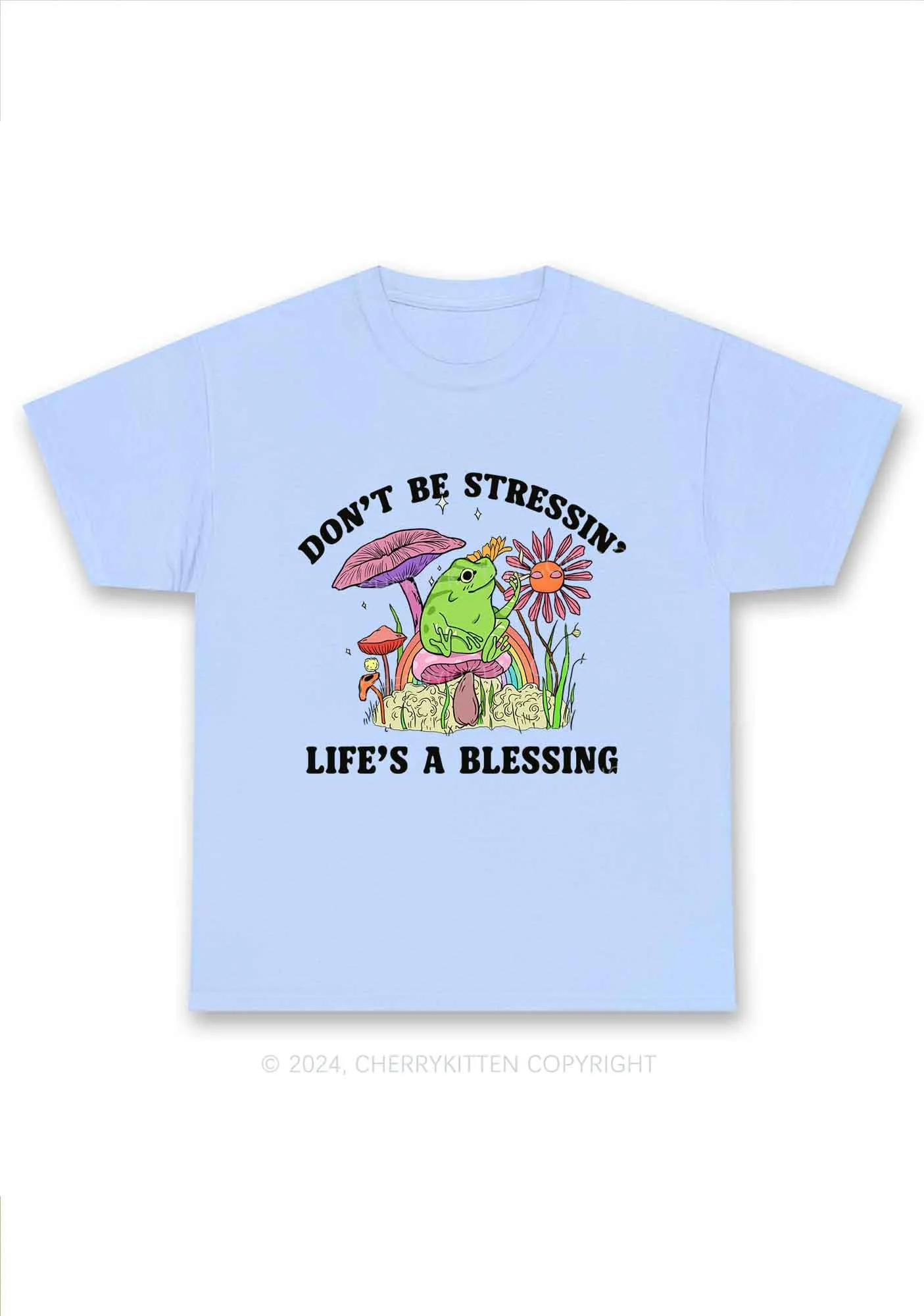 Don't Be Stressin Y2K Chunky Shirt Cherrykitten