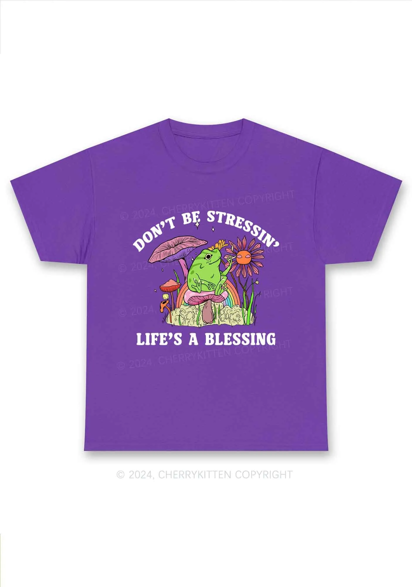 Don't Be Stressin Y2K Chunky Shirt Cherrykitten