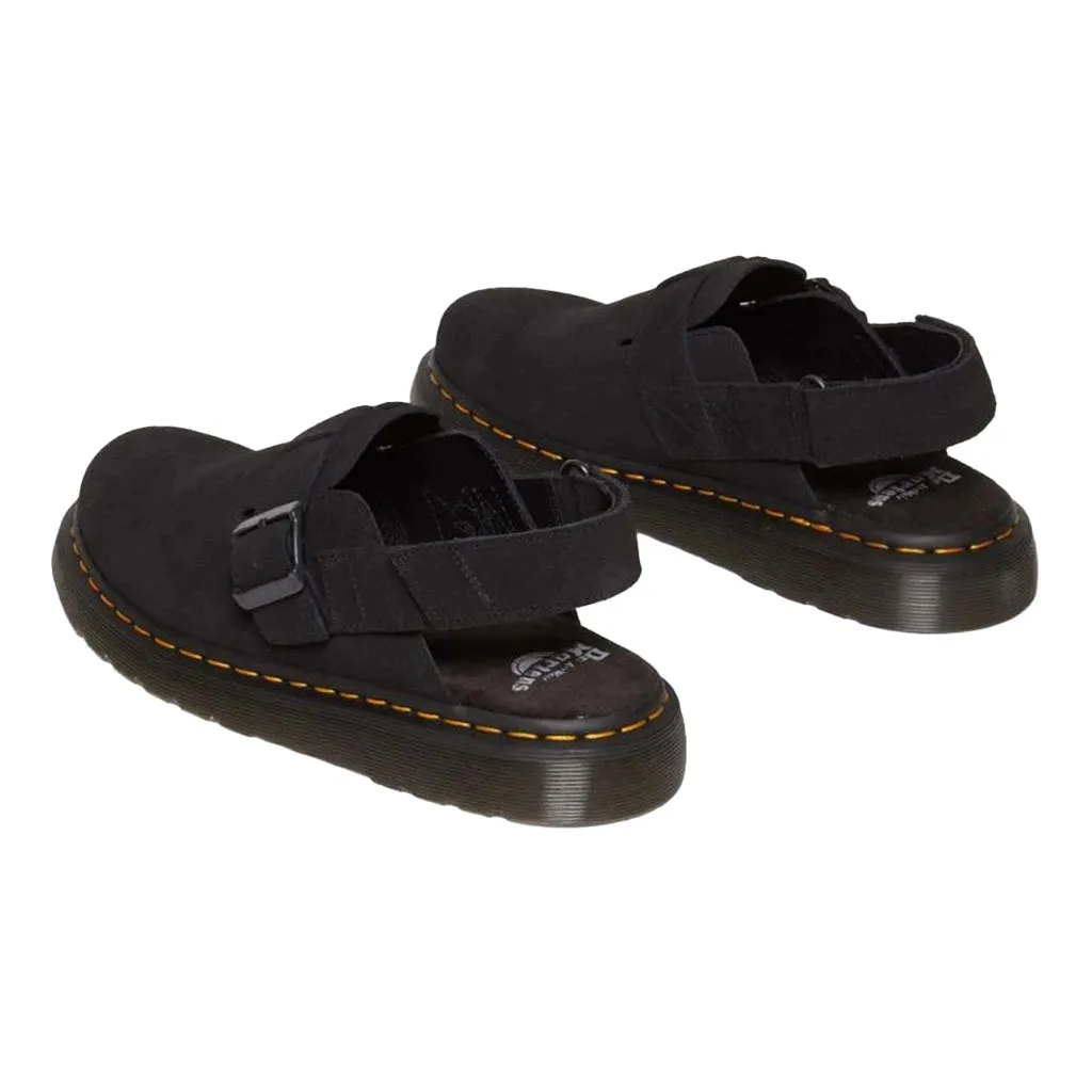 DR MARTENS JORGE II SLING BACK SHOE - BLACK SUEDE