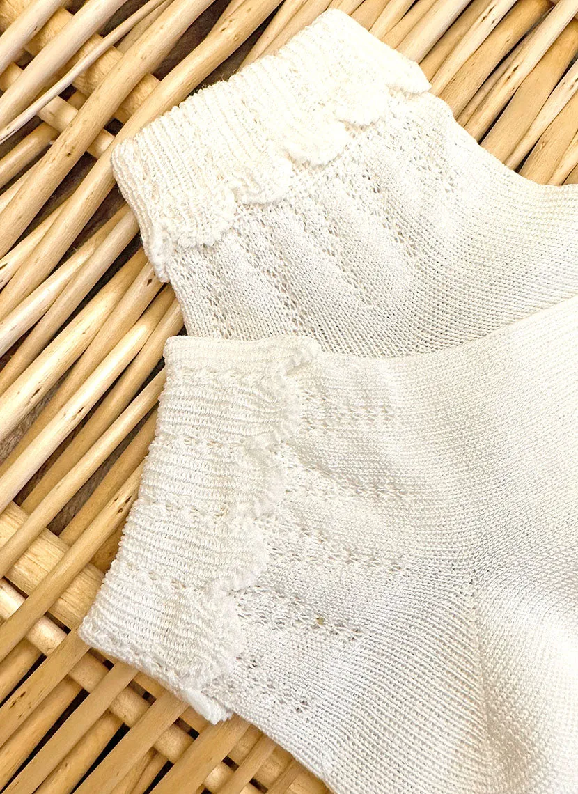 Fancy folded cuff socks