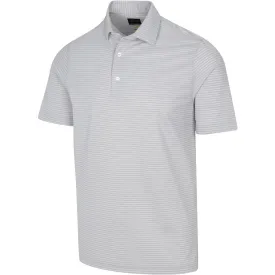 Freedom Micro Pique Classic Stripe Polo T Shirt - Shark Grey