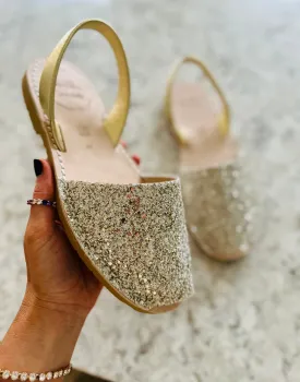 Gold Rush Gold Glitter Avarcas
