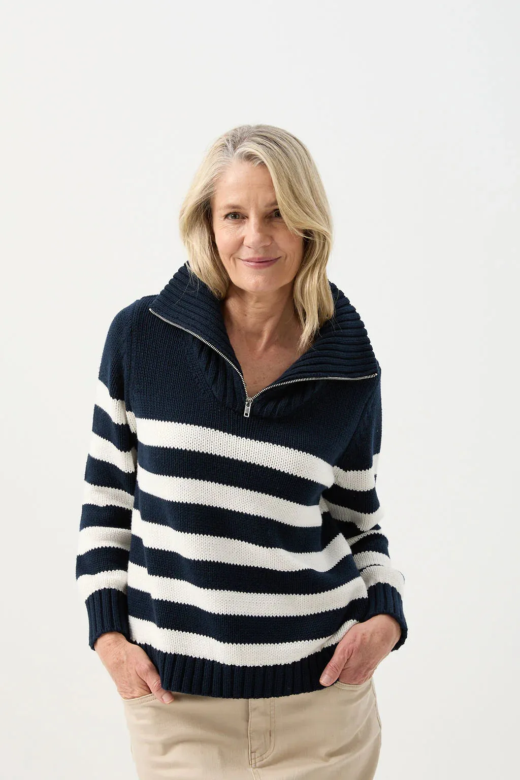 Goondiwindi - Stripe Chunky Jumper