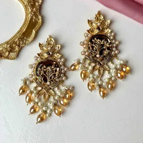 Gulaal Earrings (Champagne)