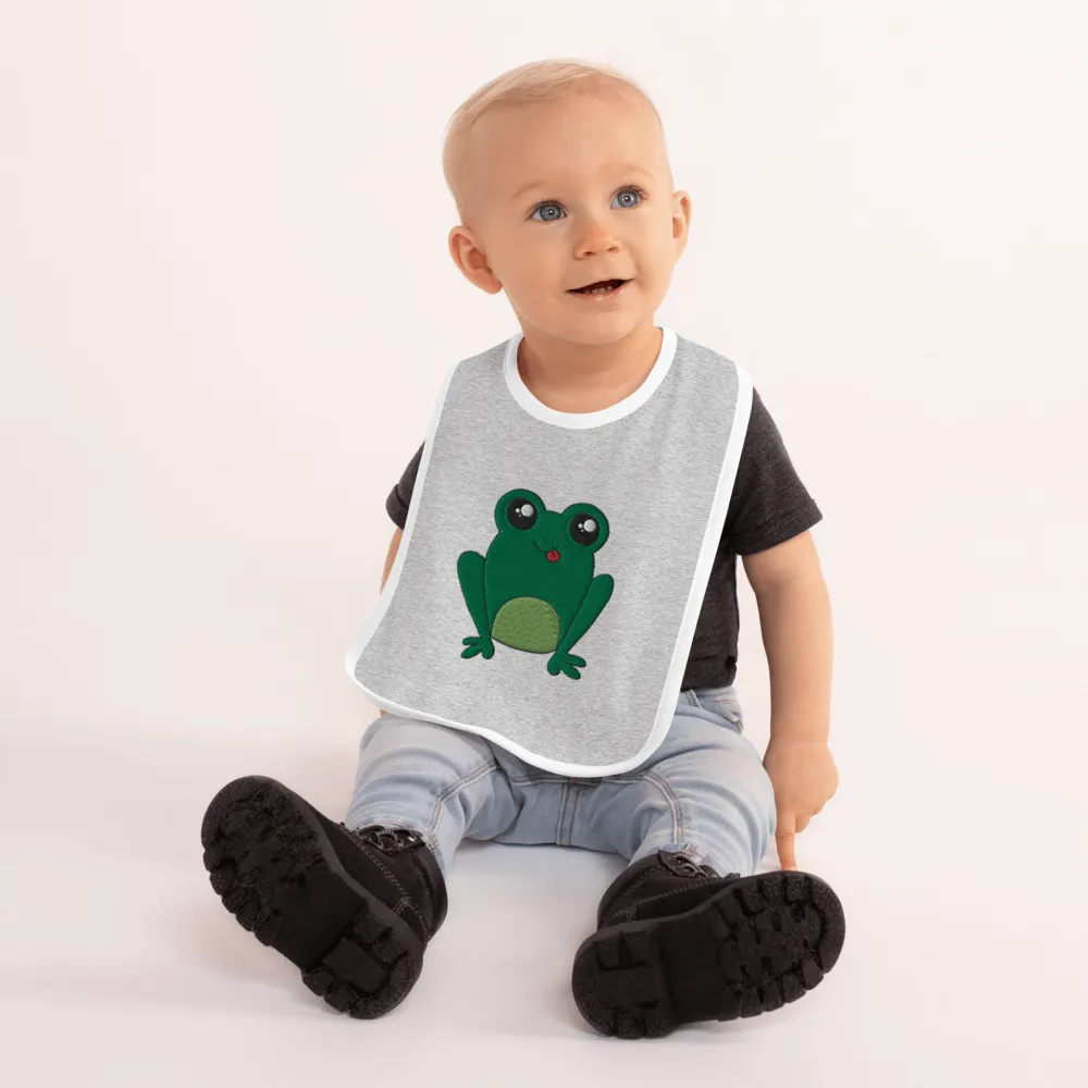 Happy Frog Baby Bib