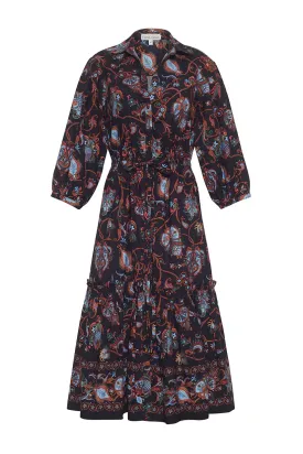 Hutton Dress | Marcel Black Coral