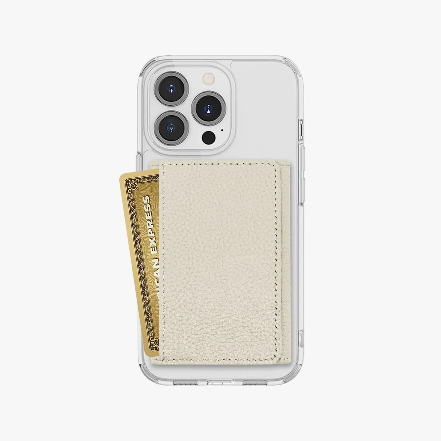 iPhone 13 HD Clear Case with MagSafe Trifold Wallet Set