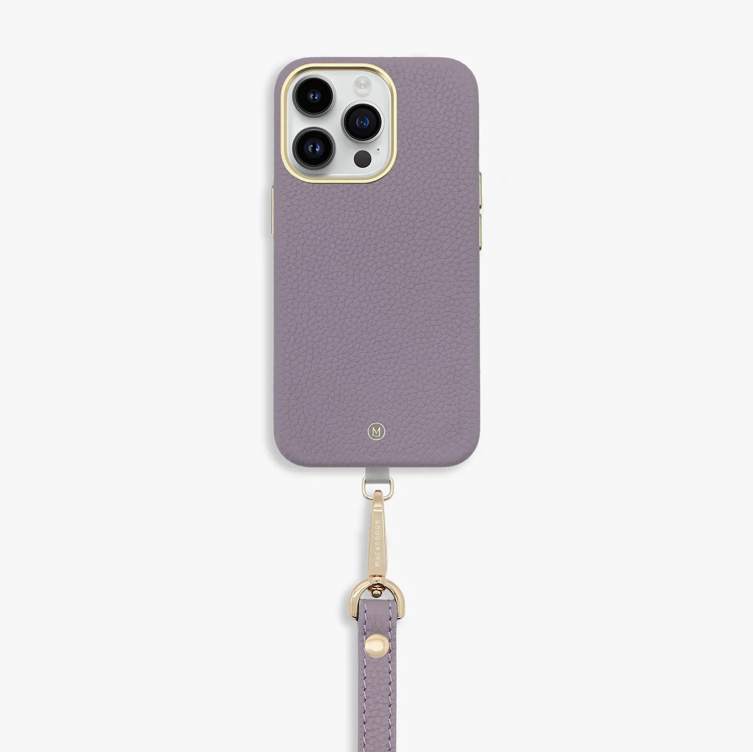 iPhone 16 Leather MagSafe Case with Wrist Leather Strap