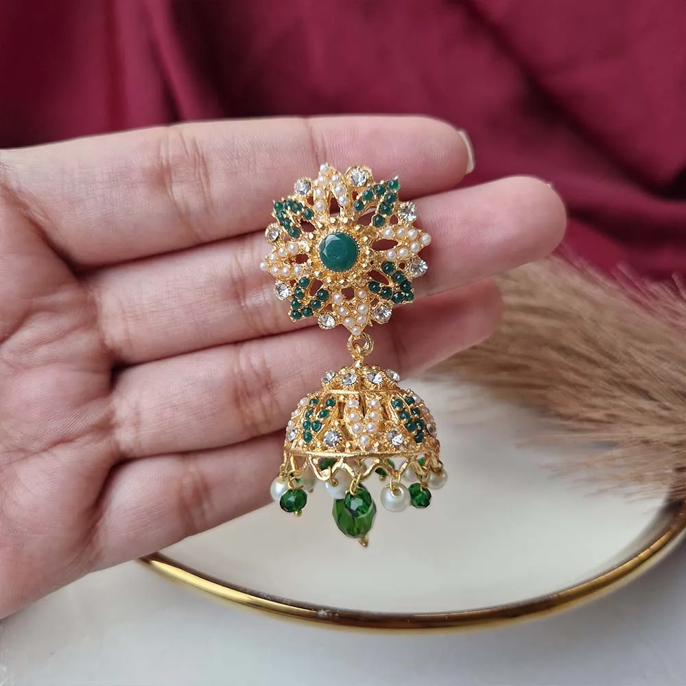 Isra Jhumkay (Green)