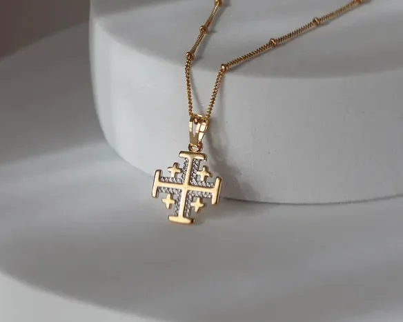 Jerusalem Cross Necklace