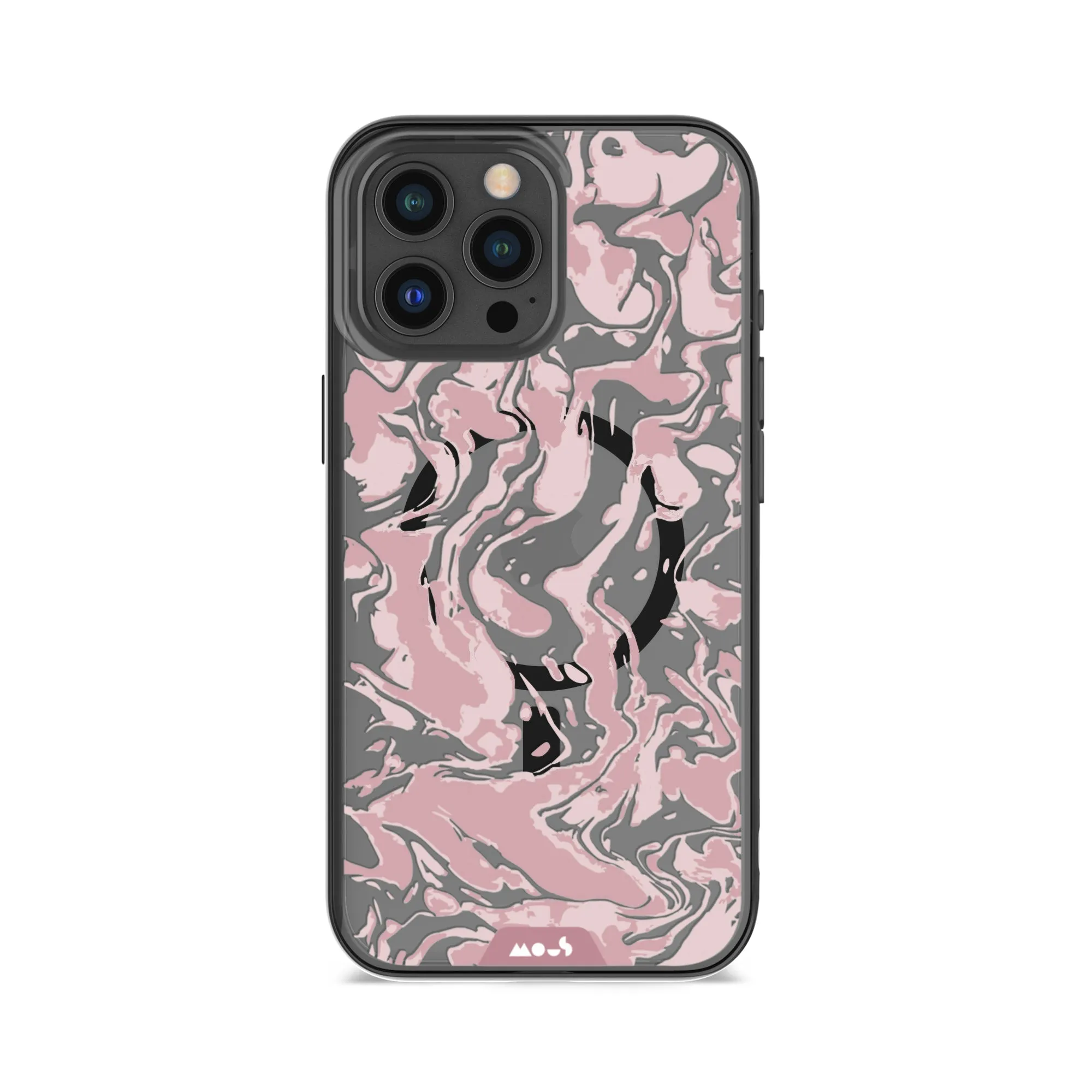 Marbled Dusky Pink MagSafe® Compatible Phone Case - Clarity 2.0