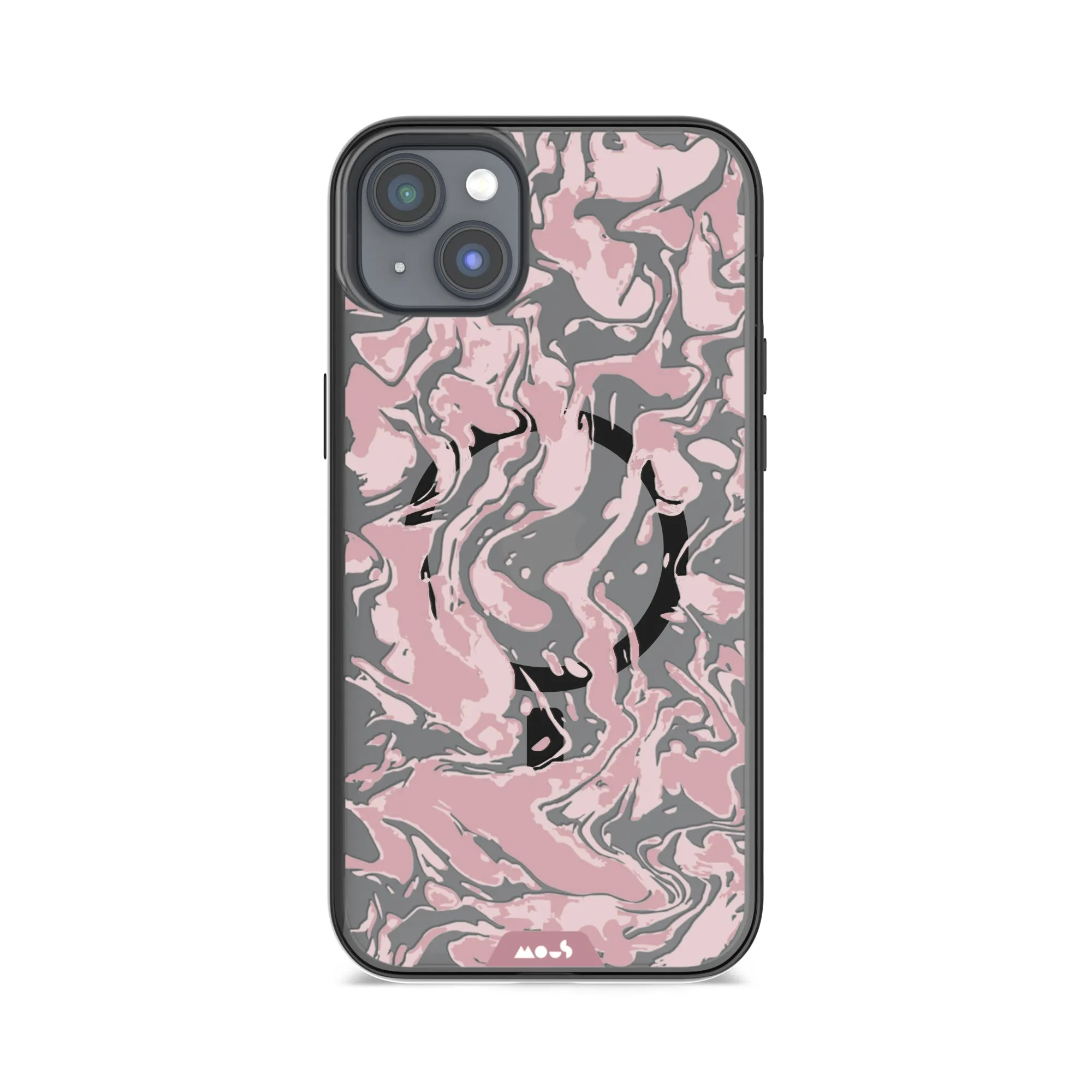 Marbled Dusky Pink MagSafe® Compatible Phone Case - Clarity 2.0