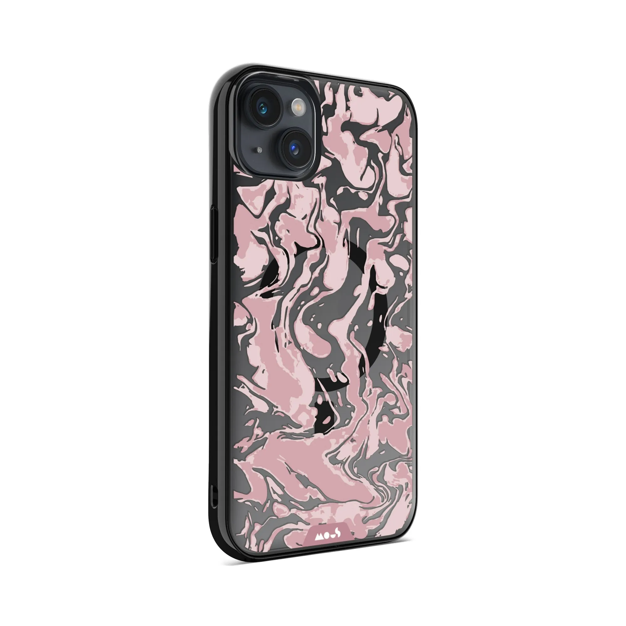 Marbled Dusky Pink MagSafe® Compatible Phone Case - Clarity 2.0