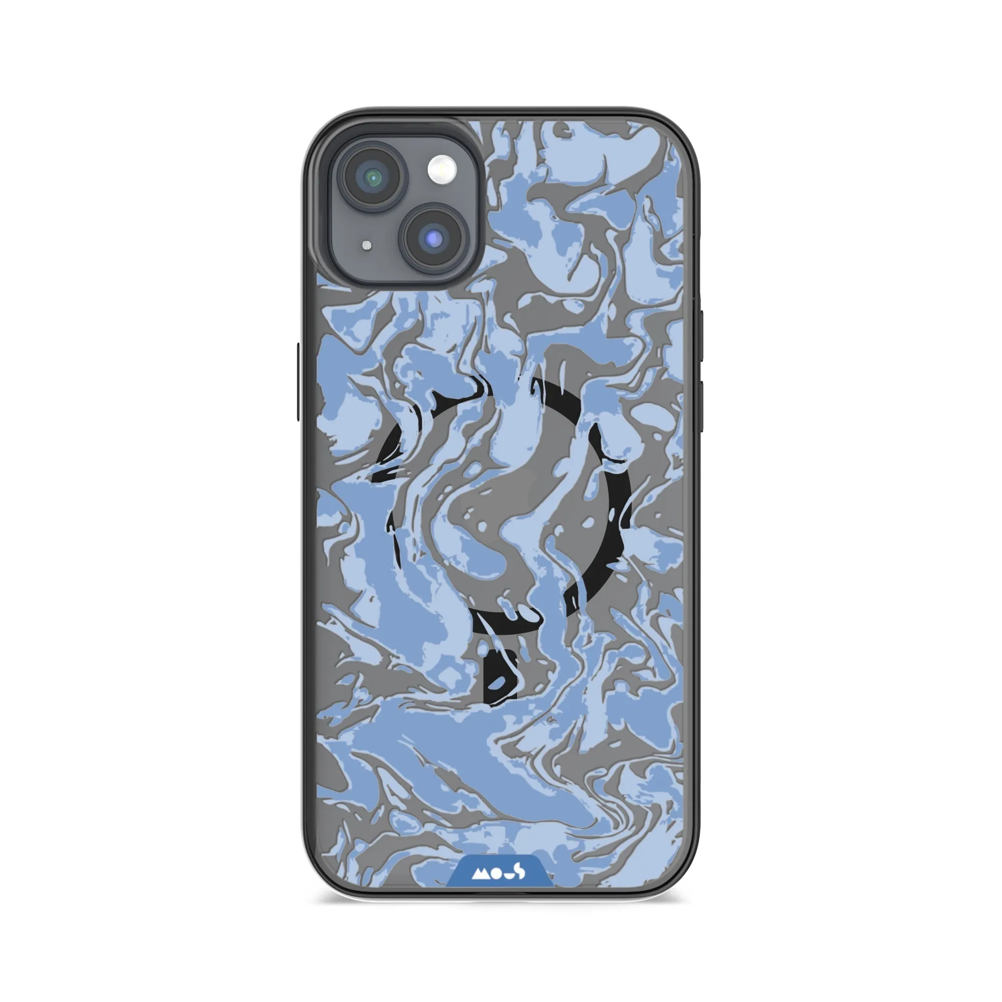 Marbled Sky Blue MagSafe® Compatible Phone Case - Clarity 2.0