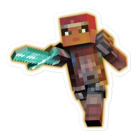 Minecraft Dungeons Valerie Die Cute Sticker