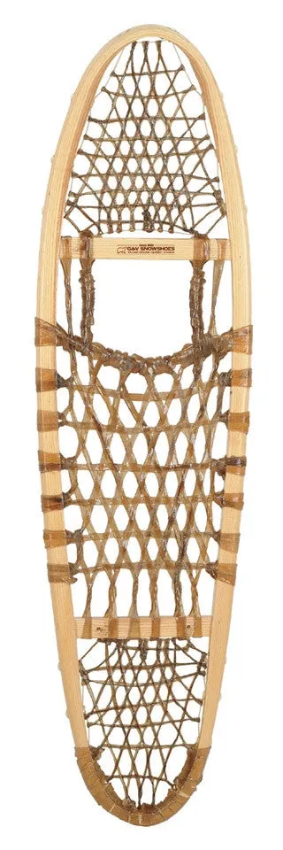 Modified Bear Paw Wood Snowshoes